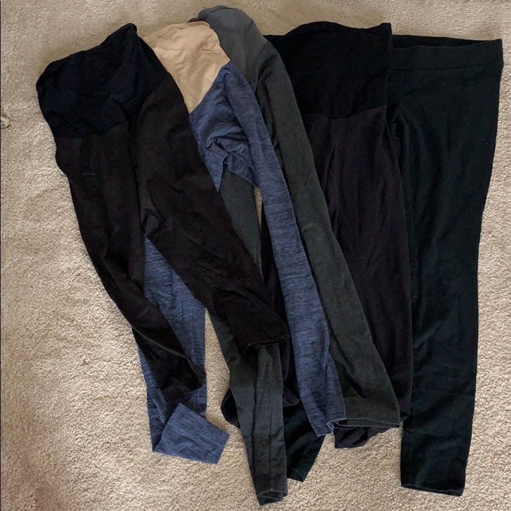 5 pairs of maternity leggings